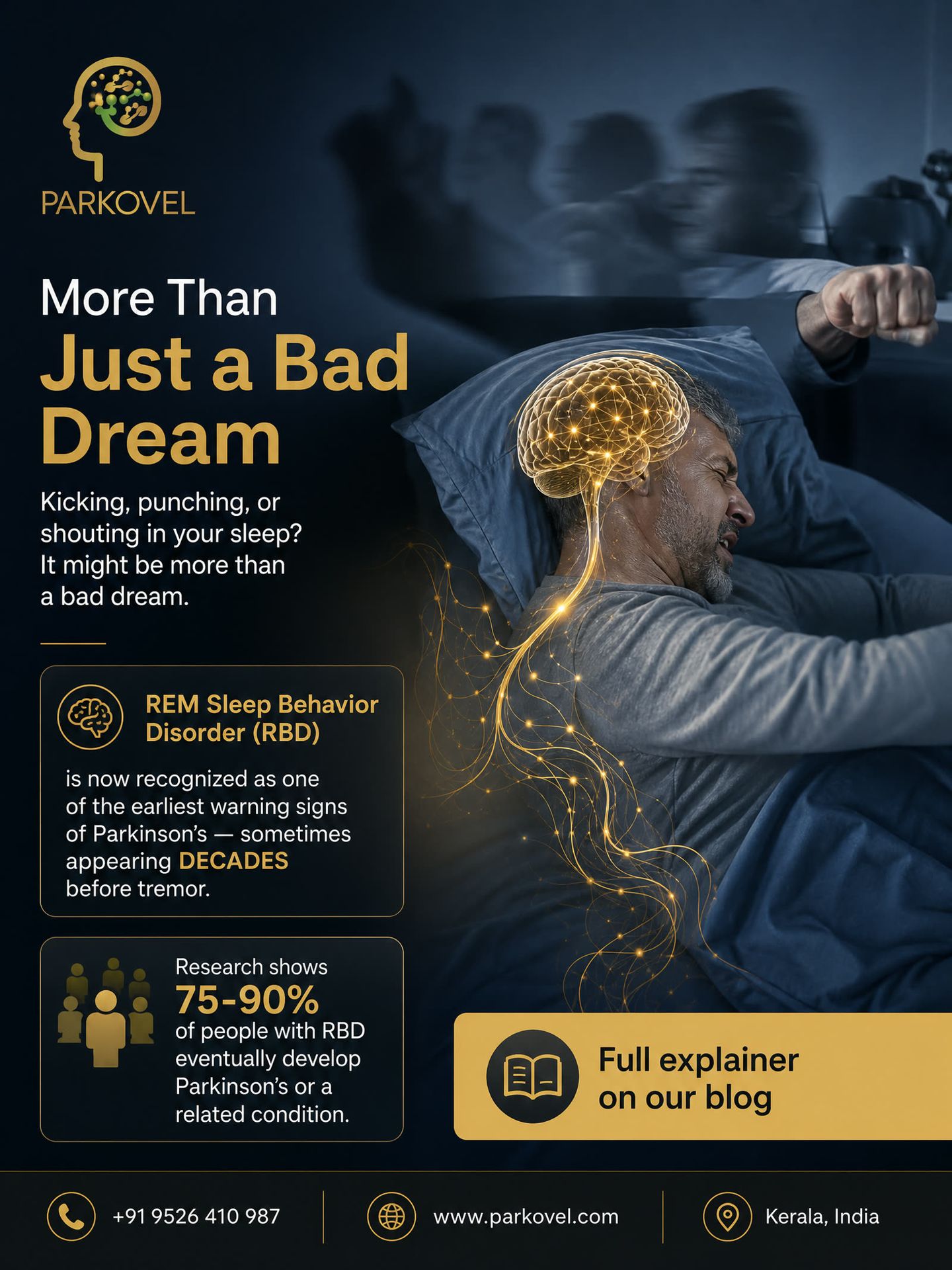 REM Sleep Behavior Disorder: The Sleep Symptom That Can Predict Parkinson's Years in Advance