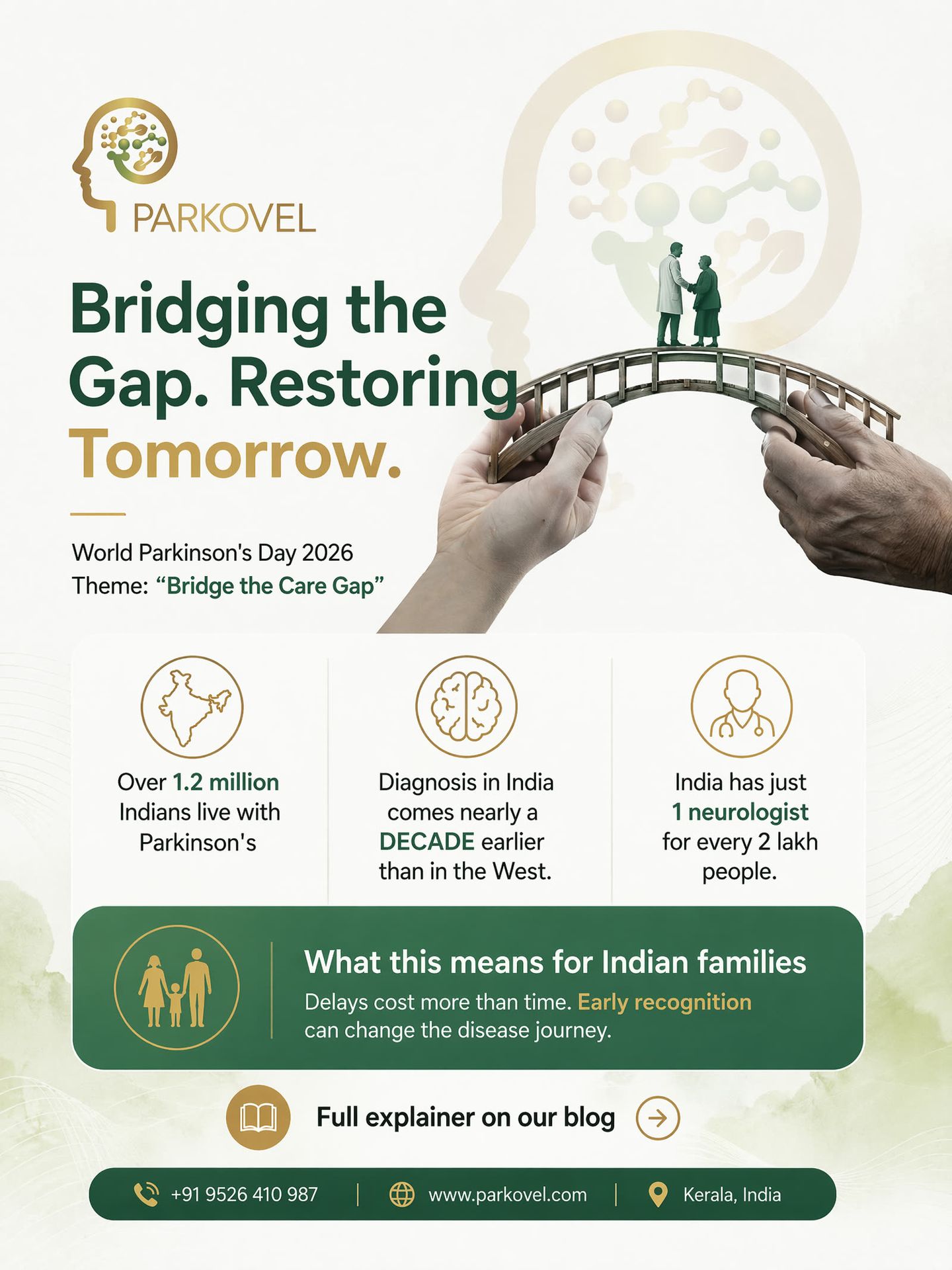 Parkinson's Disease in India: Earlier Onset, the Care Gap, and World Parkinson's Day 2026